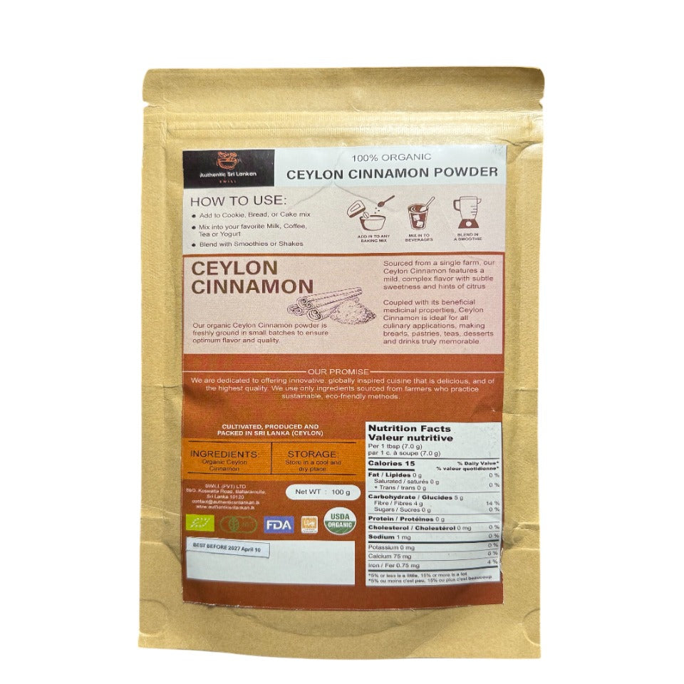 Organic Ceylon Cinnamon Powder