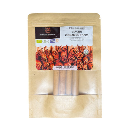 Organic Ceylon Cinnamon Sticks