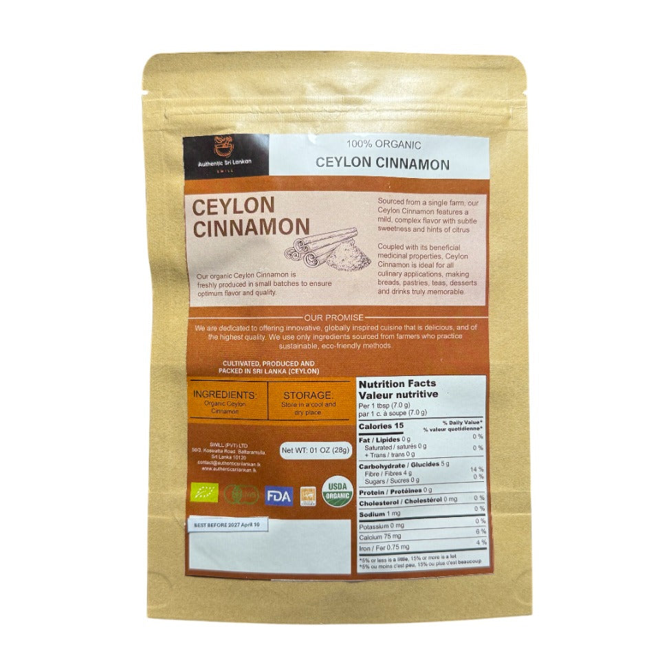 Organic Ceylon Cinnamon Sticks
